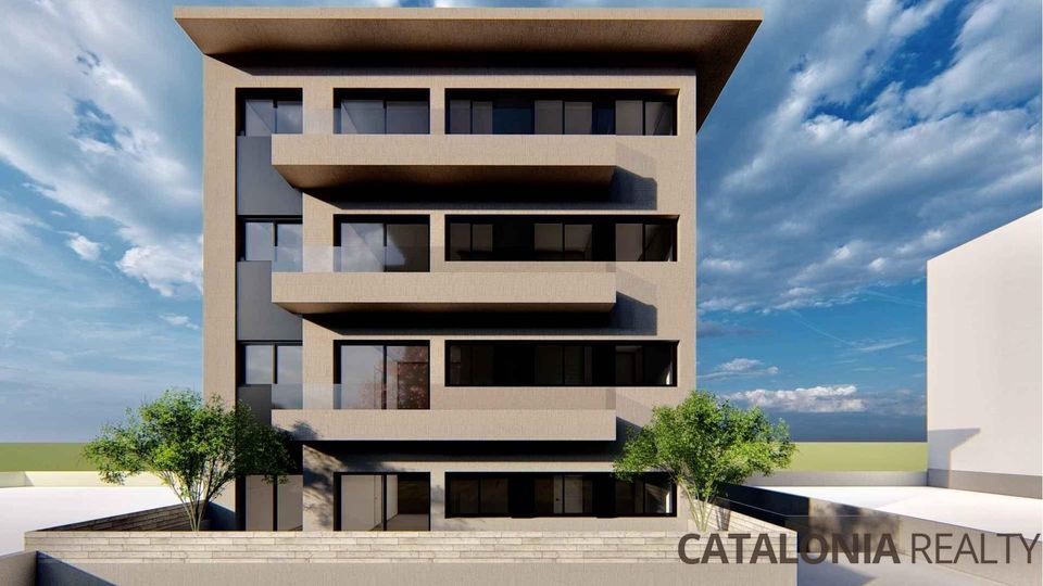 Nova construcció de pisos a Pineda de Mar, Barcelona